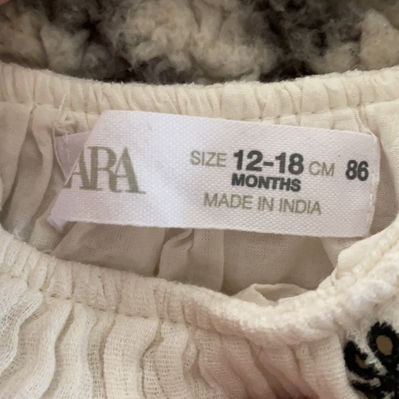 Zara Floral Embroidered Textured Dress - Picture 5 of 5